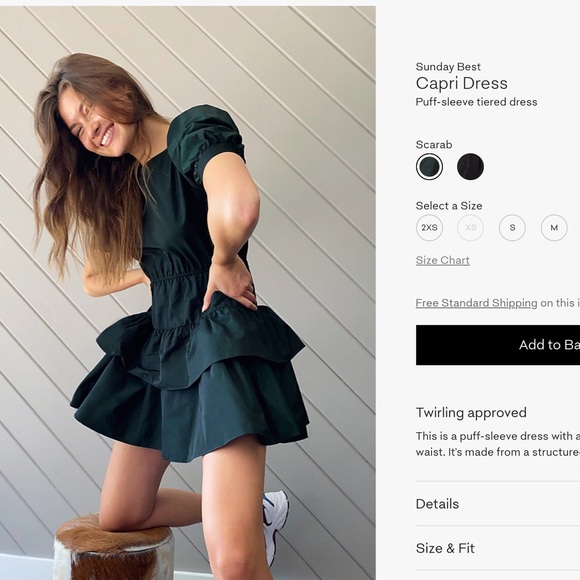 Puff Sleeve Capri Dress 